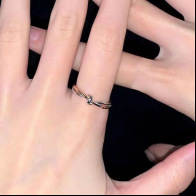 Anel Feminino Luxo Brilhante