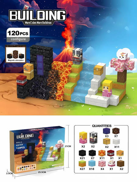 Amazon Magnetic Buiding Cubes Brinquedos de Construção Magnética
