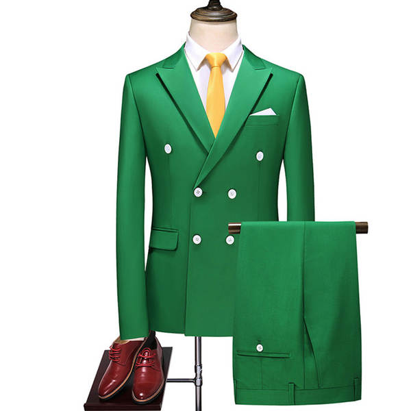 Vestido duplo de dois pedaços de roupa transfronteiriça puro para homens 7110 de vinho vermelho