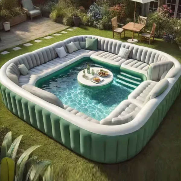 Bar Flutuante com Sombrinha para Piscina