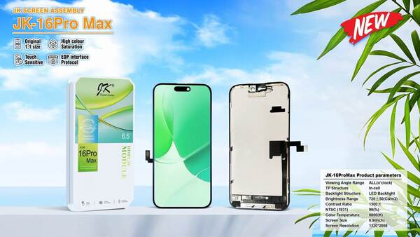 JK para Apple iPhone 16 16plus 16pro 16promax ecrã total LCD LCD