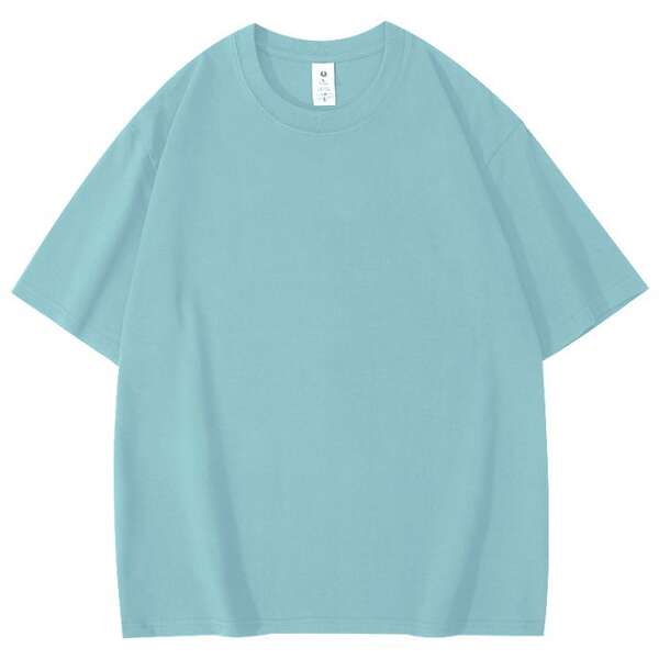 T-shirt de algodão curto personalizado padrão de logotipo de roupa de trabalho de casaco de algodão 220 gramas transfronteiriço comércio exterior atacado