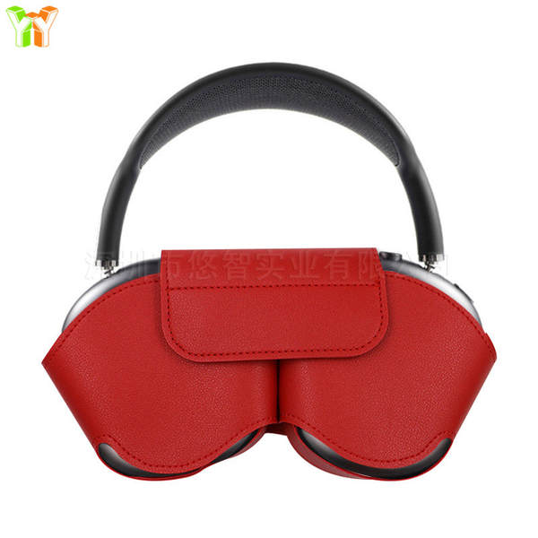 Capa de proteção para AirPods Max, fone de ouvido Bluetooth estéreo, bolsa à prova de quedas, estojo de couro para fone