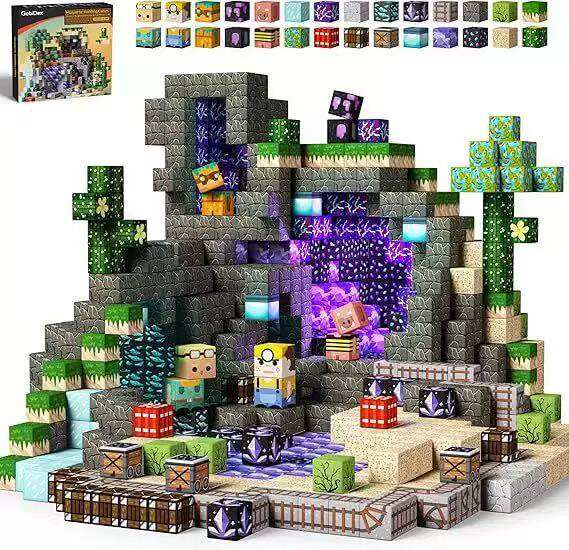 Amazon Magnetic Buiding Cubes Brinquedos de Construção Magnética