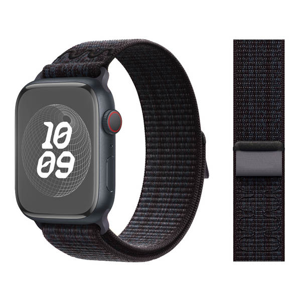 Compatível com apple watch 11 pulseira iwatch s10/9/8 nike nylon loop