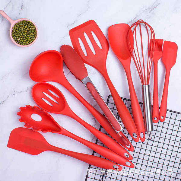 Conjunto de 10 Utensílios de Silício para Cozinha