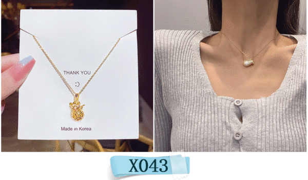 Colar feminino em titânio aço luxo não desbota versátil pendente sofisticado design exclusivo minimalista corrente clavícula acessório importação