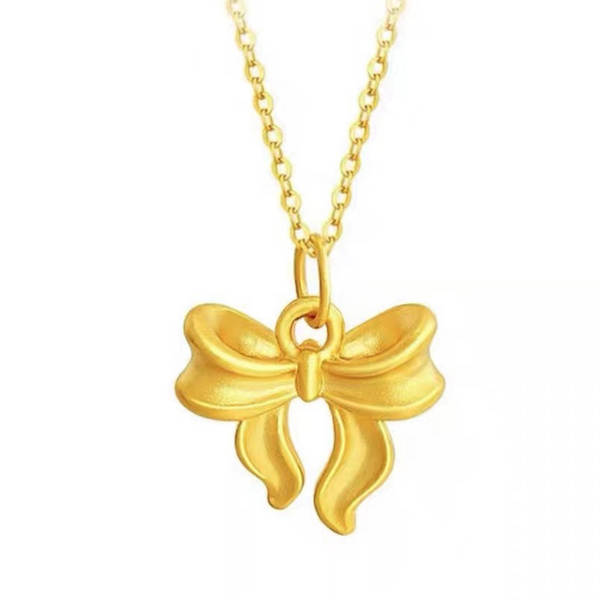 Colar de Ouro 999 com Pendente de Flor