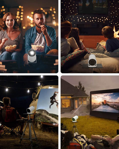 Projector HY300 Mini de alta definição, projetor portátil de canhão, projetor Wi-Fi transfronteiriço exclusivo