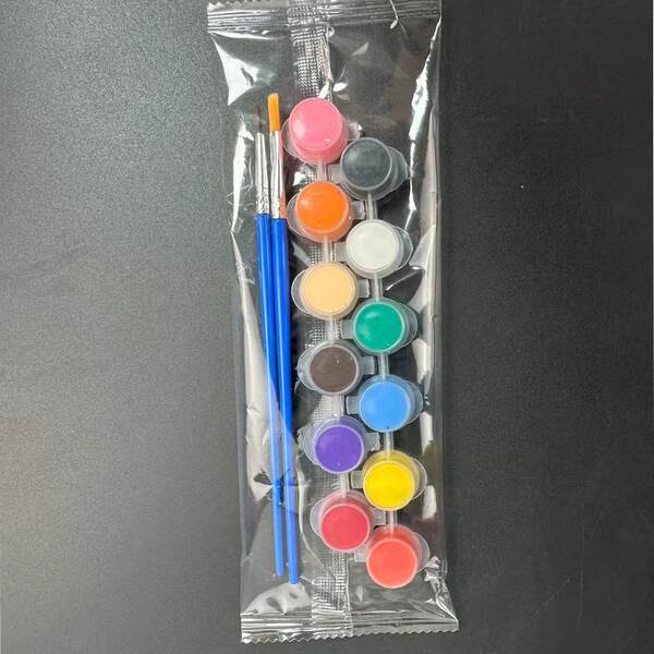 Painéis de acrílico para bonecas 3 ml 12 cores 6 cores Painéis de pintura de pedra para crianças