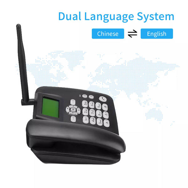 F317 Comércio Exterior 2G Sem Fio Fixo GSM Telemóvel Plug-in Telemóvel Duas Cartas Gravação FM Rádio Idoso