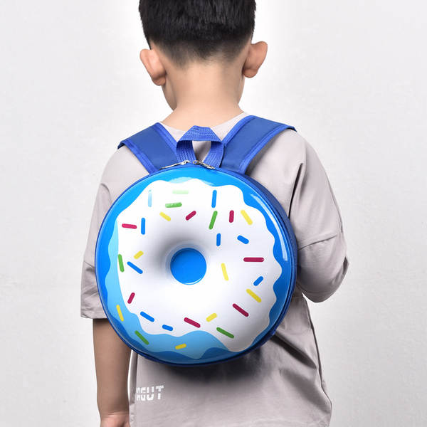Cartão de criança novo desenho animado doce doce dois ombros mochila jardim de infância menino menina luz arco-íris mochila criativa