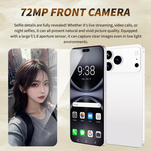 Cugo Cross Border Phone i17 Pro Max Botão lateral 3+64GB Android 14 tela 7.3 4G