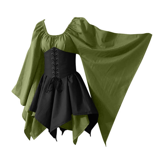 Vestido de longa-metragem feminino do drama medieval do Renascimento