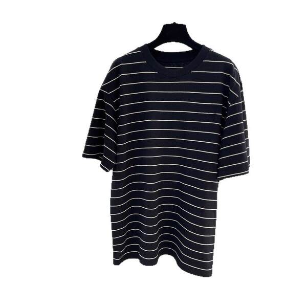 Versão correta 25 verão novo modelo miu falso casamento tiras de corda relaxante calça curta T-shirt masculino e feminino do mesmo estilo colarinho