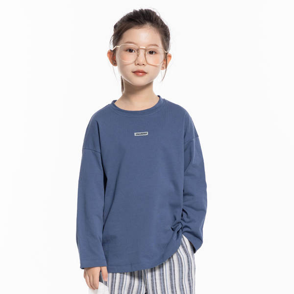 T-shirt de algodão puro miu para meninas T-shirt de algodão puro miu para meninas 2025 primavera nova versão coreana para meninos simples e relaxante