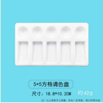 Fabricante atacado plástico branco placa de colorir pintura placa de colorir crianças acrílico água cor de pó placa de colorir