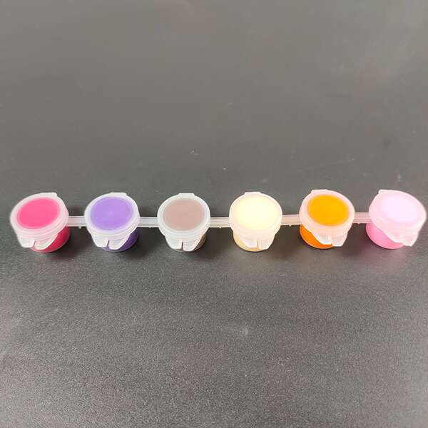 Painéis de acrílico para bonecas 3 ml 12 cores 6 cores Painéis de pintura de pedra para crianças