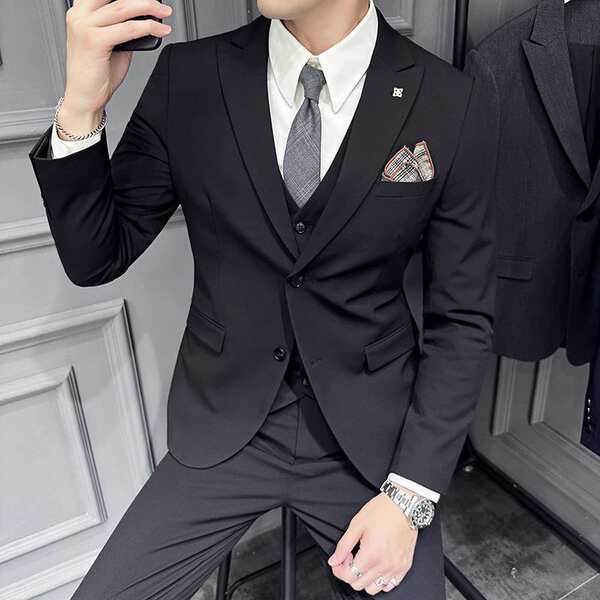 Terno social slim fit masculino