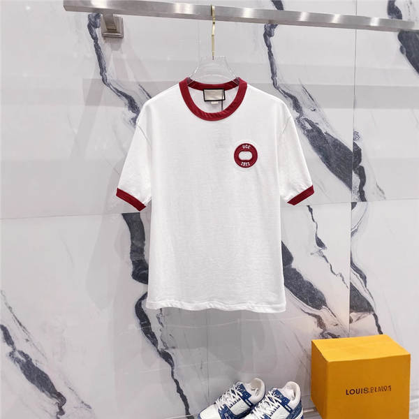 1.1 Versão correta Moncho 2025 Primavera Novo SLP Mu Mu Mu G Casa CUC Duplo G Tapeamento de corda curta T-shirt Homens e Mulheres
