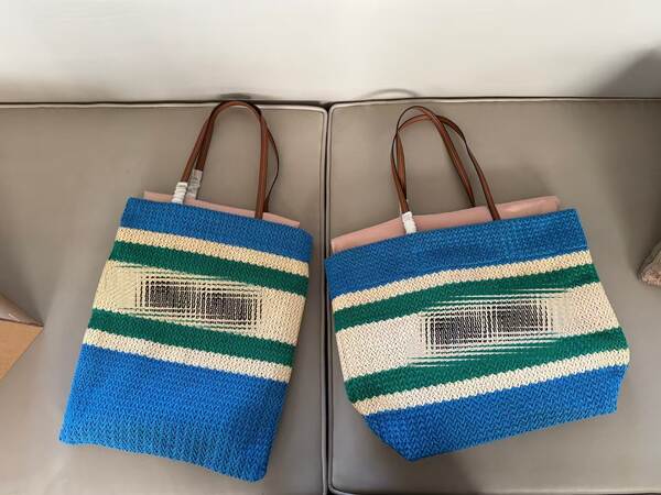 Miu Mu 25 novo saco de tecelagem de moda com centenas de linhas coloridas para o design de massa para tecelagem de areia de tofu