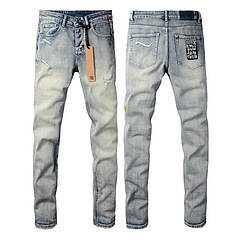 Calça Jeans Masculina Reta com Efeito Desgastado