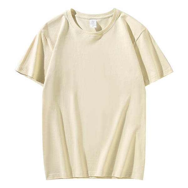 T-shirt de algodão curto de 200 gramas de madeira pura de algodão puro de 20 cores disponível para o fornecimento de camisetas culturais vazias de grande porte
