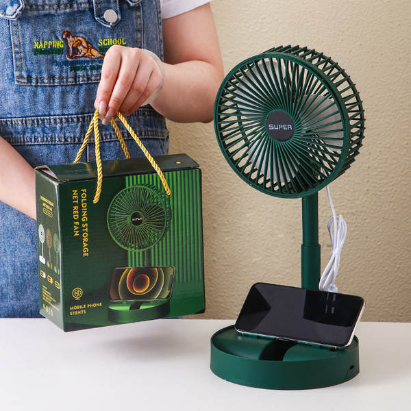 Ventilador elétrico dobrável Escritório silencioso Escritório USB Tríplice Atividade Caixa de Presentes Companheira