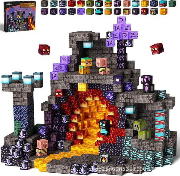 Amazon Magnetic Buiding Cubes Brinquedos de Construção Magnética