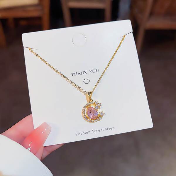 Colar feminino em titânio aço luxo não desbota versátil pendente sofisticado design exclusivo minimalista corrente clavícula acessório importação