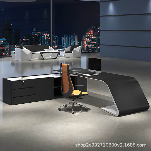 Mesa de Escritório Moderna com Cadeira