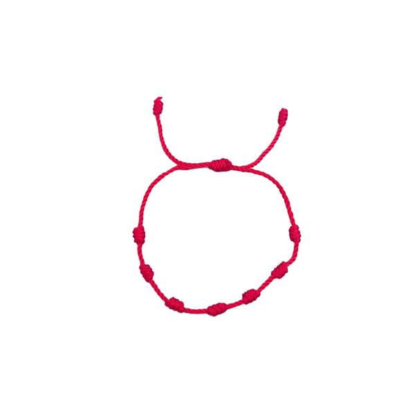 Corda vermelha transfronteiriça de venda quente 7 corda de tecelagem manual ajustável corda de amizade de sorte para homens e mulheres corda de ano comum