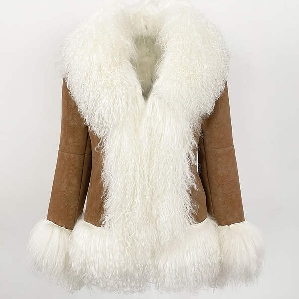 Casaco de pele de coelho para mulher