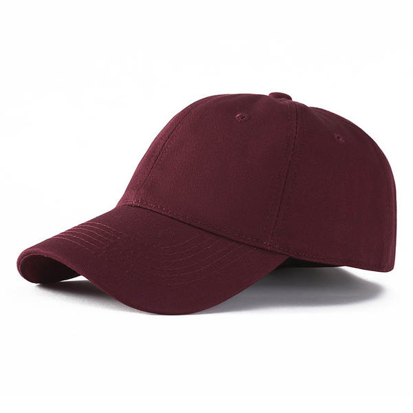 Novo chapéu de algodão puro, chapéu de beisebol feminino, chapéu de beisebol masculino