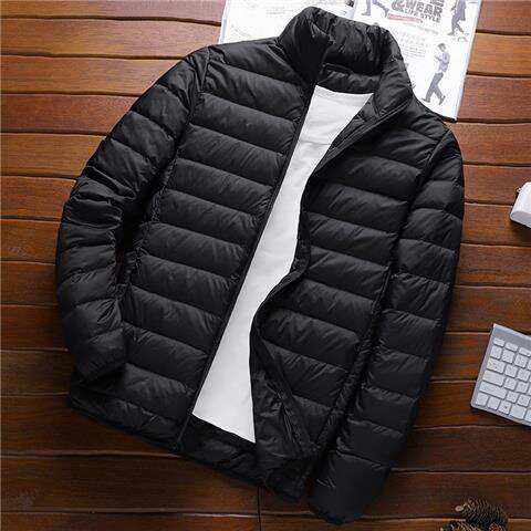 Jaqueta parka alemã premium ultraligeira em pluma de pato, tamanho grande masculino, outono-inverno, isolamento térmico