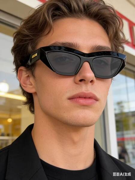 Óculos de sol estilo retrô casual coreano moda gatinho armação homem mulher personalizado tendência versátil esporte influenciador street wear
