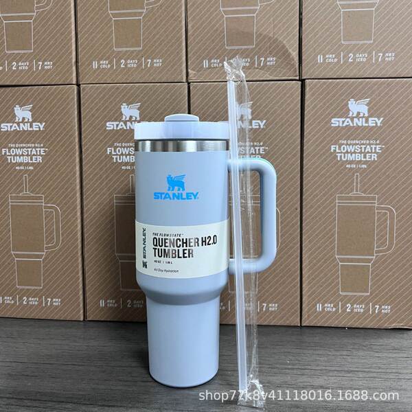 Novo Stanley STANLEY 2a geração 40oz copo de mão dupla camada de aço inoxidável aquecedor refrigerante copo de carro de gelo