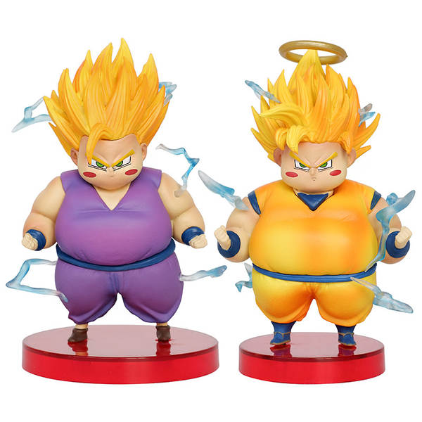 Boneco Dragon Ball G5 série chubby Goku gordo Trunks Buu Célula Gohan Freeza modelo