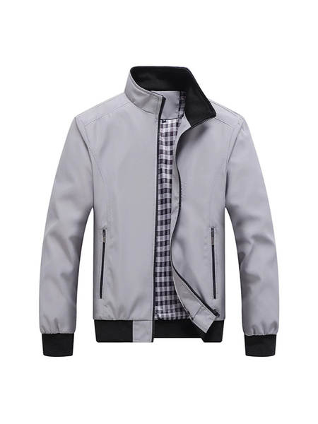 Jaqueta masculina 2025 nova coleção primavera outono casual transfronteiriço estilo coreano piloto aviador com zíper