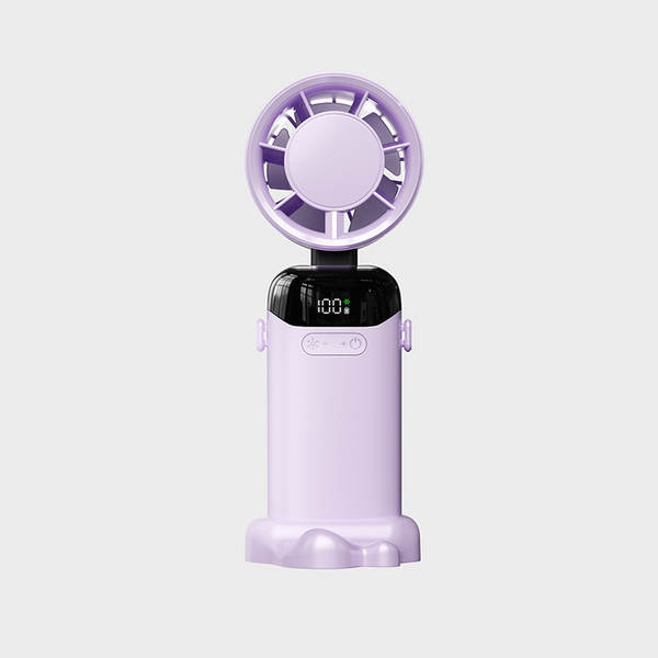 Ventilador Portátil USB com Resfriamento Semicondutor, Display Digital, Dobrável e à Prova de Água