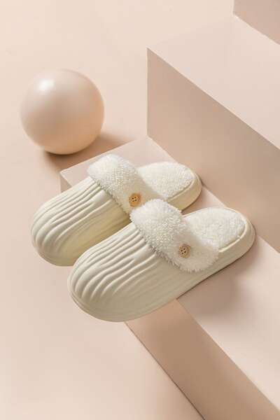 Chinelo de Felpa Quente para Mulher