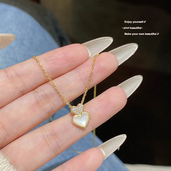 Colar feminino em titânio aço luxo não desbota versátil pendente sofisticado design exclusivo minimalista corrente clavícula acessório importação