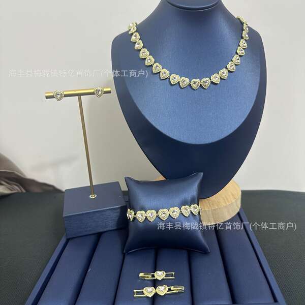 Casa Nova Cápsula Coração da Série Cheia de Colar de Pulseira Colar de Pulseira Colares de Ouro Fábrica de Vendas Diretas
