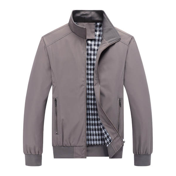 Jaqueta masculina 2025 nova coleção primavera outono casual transfronteiriço estilo coreano piloto aviador com zíper