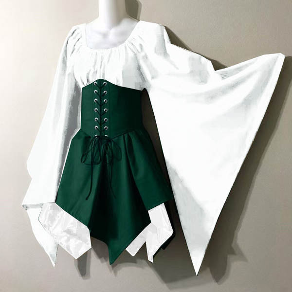 Vestido de longa-metragem feminino do drama medieval do Renascimento