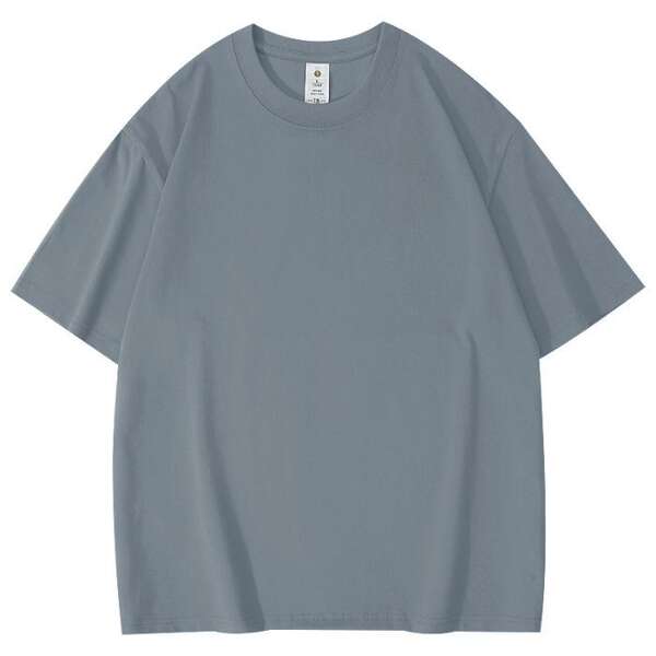 T-shirt de algodão curto personalizado padrão de logotipo de roupa de trabalho de casaco de algodão 220 gramas transfronteiriço comércio exterior atacado