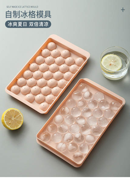 Moldes de Gelo Redondos Plásticos para Geladeira