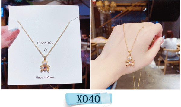 Colar feminino em titânio aço luxo não desbota versátil pendente sofisticado design exclusivo minimalista corrente clavícula acessório importação
