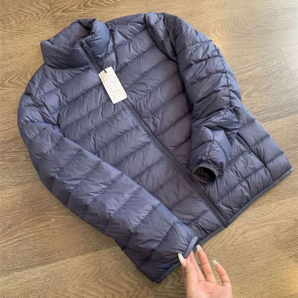 Jaqueta parka alemã premium ultraligeira em pluma de pato, tamanho grande masculino, outono-inverno, isolamento térmico