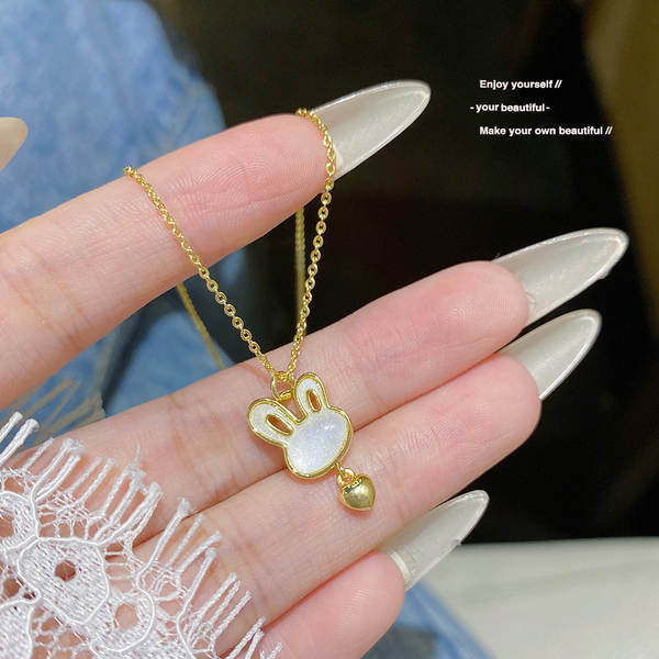 Colar feminino em titânio aço luxo não desbota versátil pendente sofisticado design exclusivo minimalista corrente clavícula acessório importação